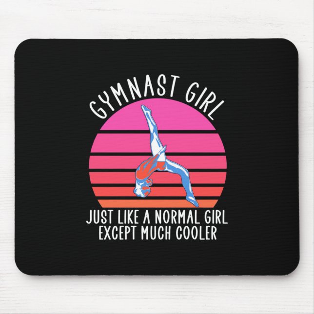 Gymnast Girl Mouse Mat (Front)