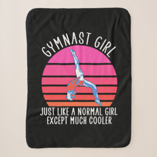 Gymnast Girl Sherpa Blanket