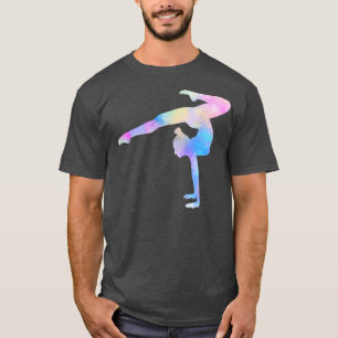Gymnast Gymnastics Gift Women Girls Watercolor 1 T-Shirt