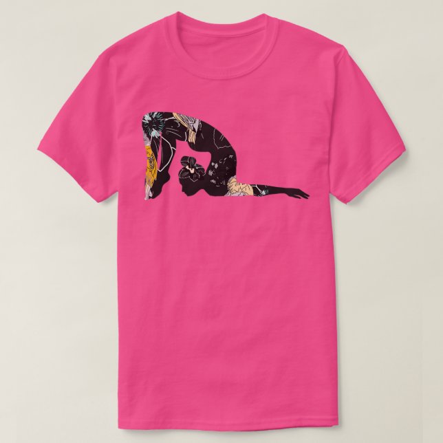 gymnast in flowers T-Shirt (Design Front)