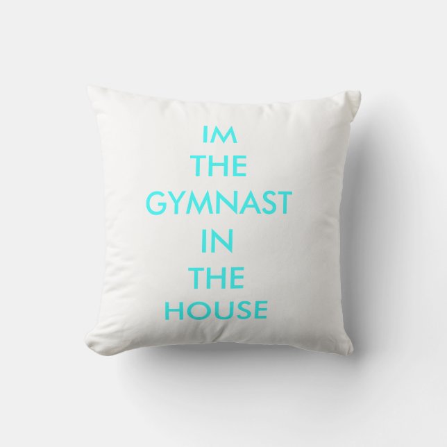 GYMNAST IN THE HOUSE CUSHION (Front)