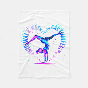 Gymnast Just A Girl Who Loves Gymnastics For Women Fleece Blanket