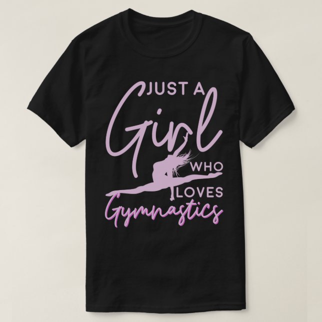 Gymnast Just A Girl Who Loves Gymnastics Women Fli T-Shirt (Design Front)