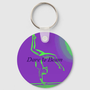 Gymnast keychain "Dare to Beam"