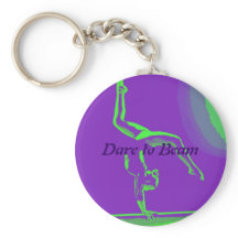 Gymnast keychain "Dare to Beam"
