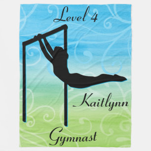 Gymnast Level Fleece Blanket w/ Her Level # & Name