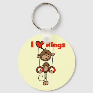 Gymnast Loves Rings Key Ring