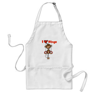 Gymnast Loves Rings Tshirts and Gifts Standard Apron