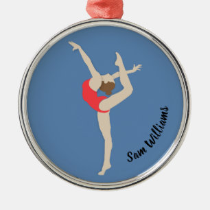 Gymnast Metal Tree Decoration
