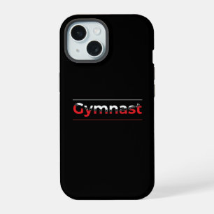 Gymnast - Minimalist Modern Gymnastics Word iPhone 15 Case