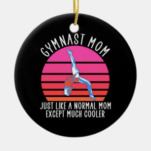 Gymnast Mum Ceramic Tree Decoration