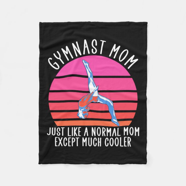 Gymnast Mum Fleece Blanket (Front)