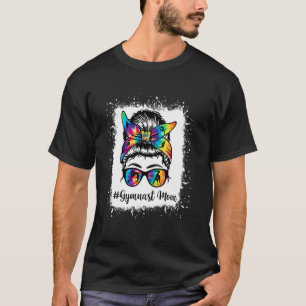 Gymnast Mum Messy Bun Gymnastics Gym Girls Women M T-Shirt