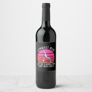 Gymnast Mum Wine Label