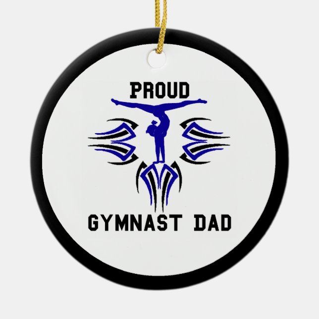 Gymnast Ornament Dad Personalise (Front)