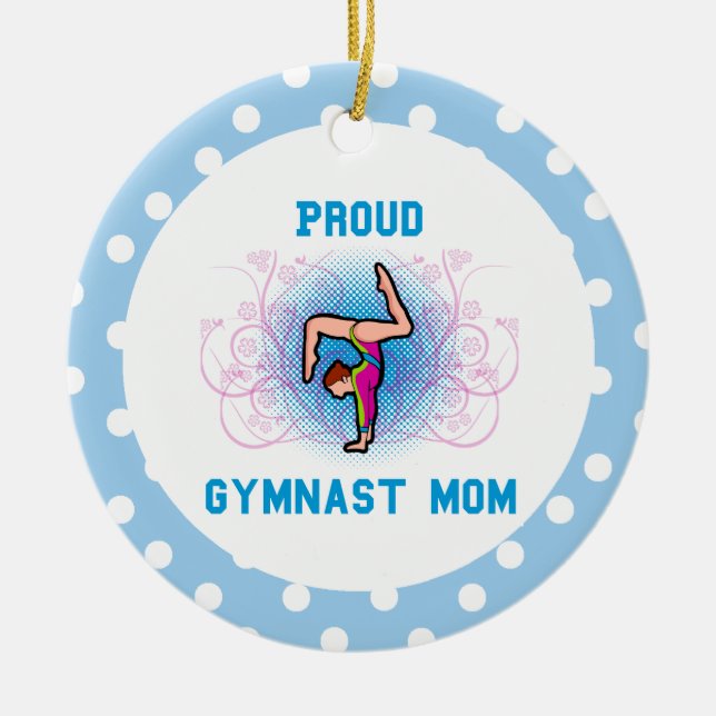 Gymnast Ornament Mum Personalise (Front)