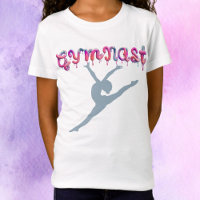 Gymnast Paint Drips Gymnastics Leap