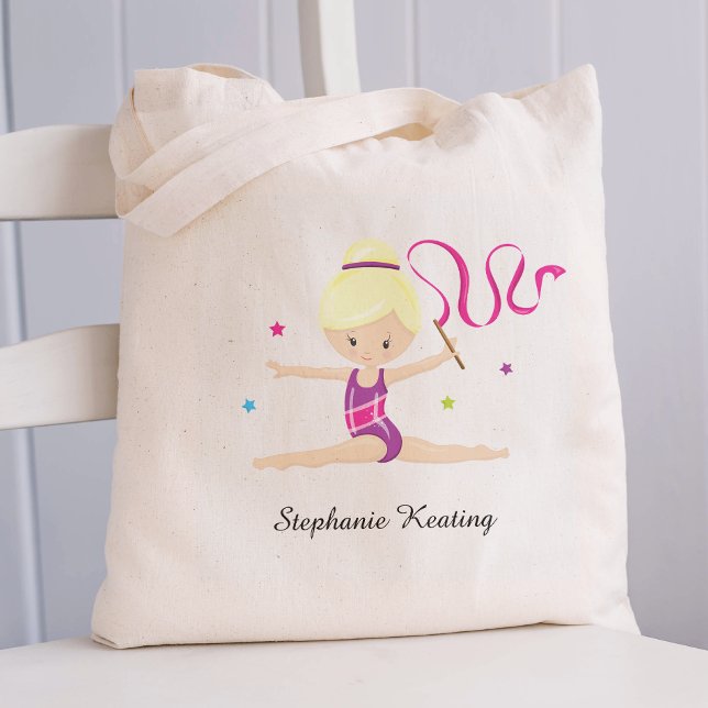 Gymnast - Personalised Blonde Tote Bag (Creator Uploaded)