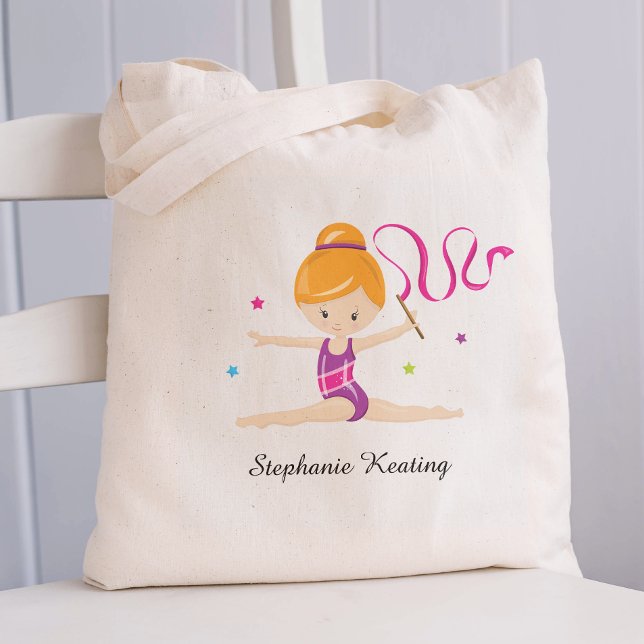 Gymnast - Personalised Red Hair Tote Bag (Creator Uploaded)