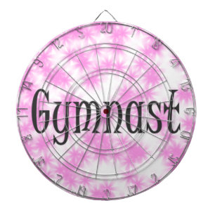 Gymnast Pink and White Dartboard