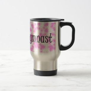 Gymnast Pink and White Travel Mug