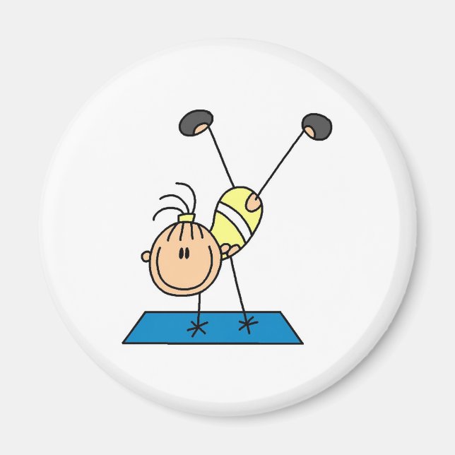 Gymnast Practicing  Magnet (Front)