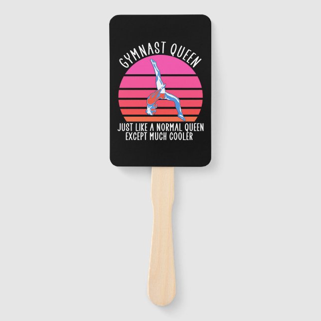 Gymnast Queen Hand Fan (Front)