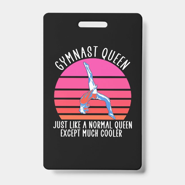 Gymnast Queen ID Badge (Front)