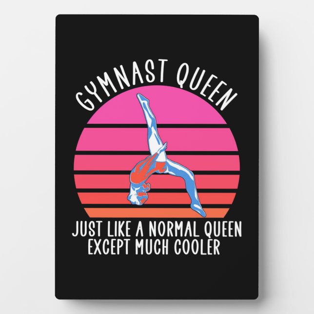 Gymnast Queen Plaque (Front)