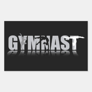 GYMNAST Rectangle Sticker