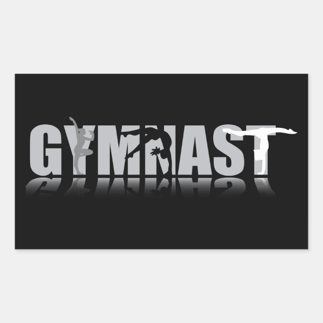 GYMNAST Rectangle Sticker (Front)