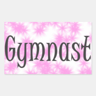 Gymnast Rectangular Sticker