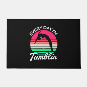 Gymnast Retro Vintage Tumblin Doormat