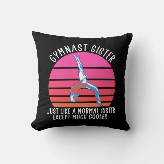 Gymnast Sister Cushion (Front)