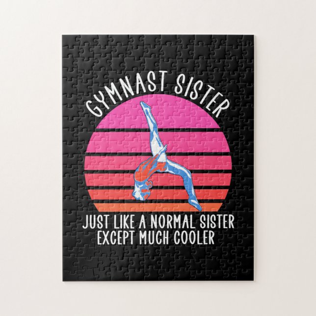 Gymnast Sister Jigsaw Puzzle (Vertical)