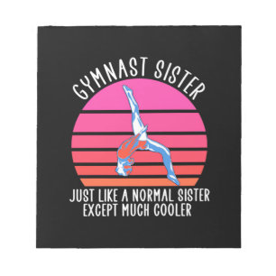 Gymnast Sister Notepad
