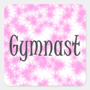 Gymnast Square Sticker