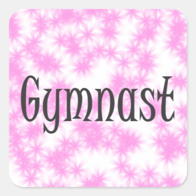 Gymnast Square Sticker (Front)