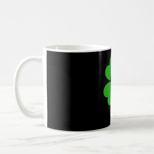 Gymnast St. Patrick's Day Irish Shamrock Coffee Mug (Left)