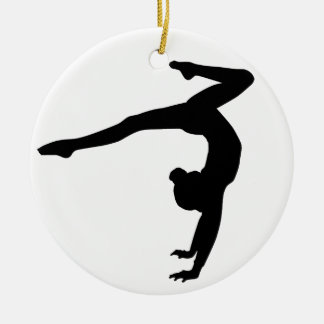 Gymnast Stag Handstand Gifts Ceramic Tree Decoration