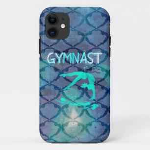 Gymnast Tribal Pattern Blue iPhone 11 Case