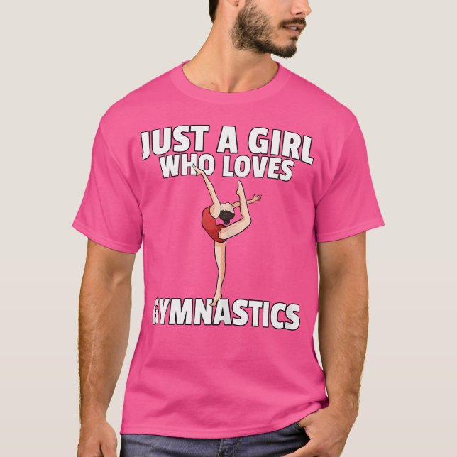 Gymnast Tumbling Cheerleading Girls T-Shirt (Front)