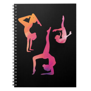 Gymnast Women Rhythmic Gymnastics Colourful Notebook