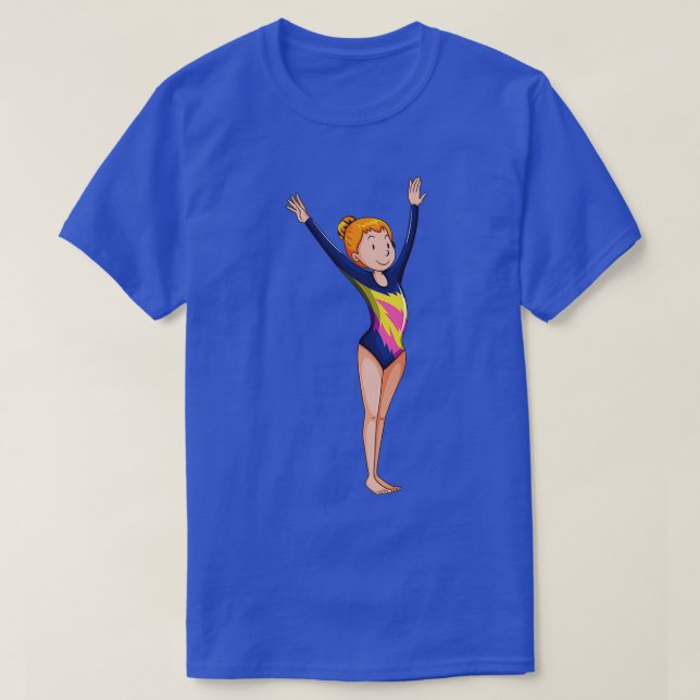 Gymnast Workout Vector T-Shirt (Design Front)