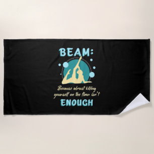 Gymnast Yourself On The Floor Beach Towel