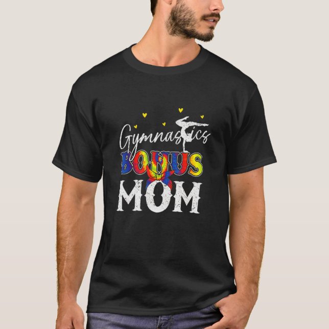 Gymnastic Bonus Mum  Stepmother Stepmom Gymnast 1 T-Shirt (Front)