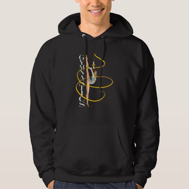 Gymnastic for a Gymnast Floor Gymnast Hoodie (Front)