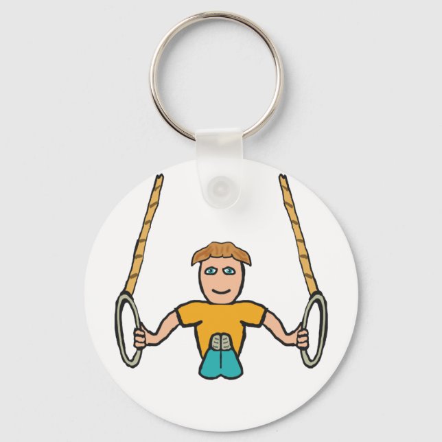 Gymnastic Rings Key Ring (Front)