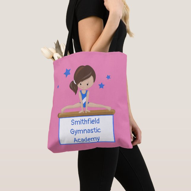 Gymnastic School Class Academy Custom Text  Tote Bag (Close Up)