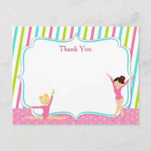Gymnastic Thank You Cards